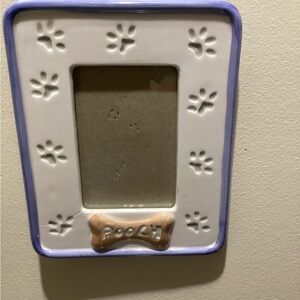 Ceramic Dog Picture Frame (3” by 4.5”)